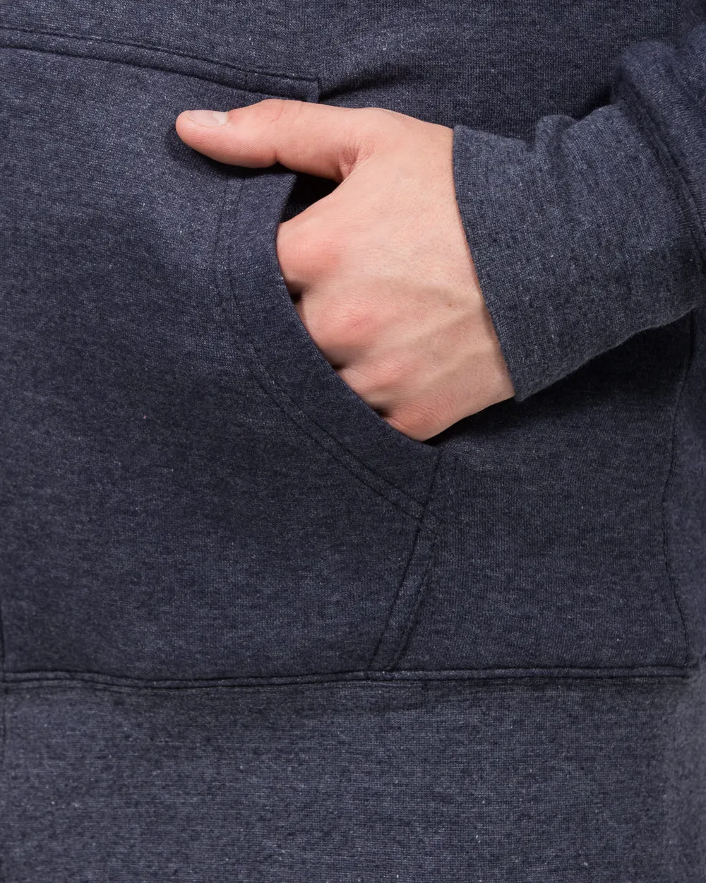 2t Arthur Tall Sherpa Hoodie (navy marl)