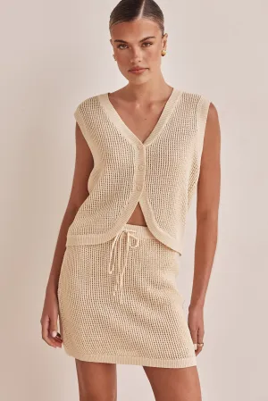 Alexi Knit Vest (Beige)