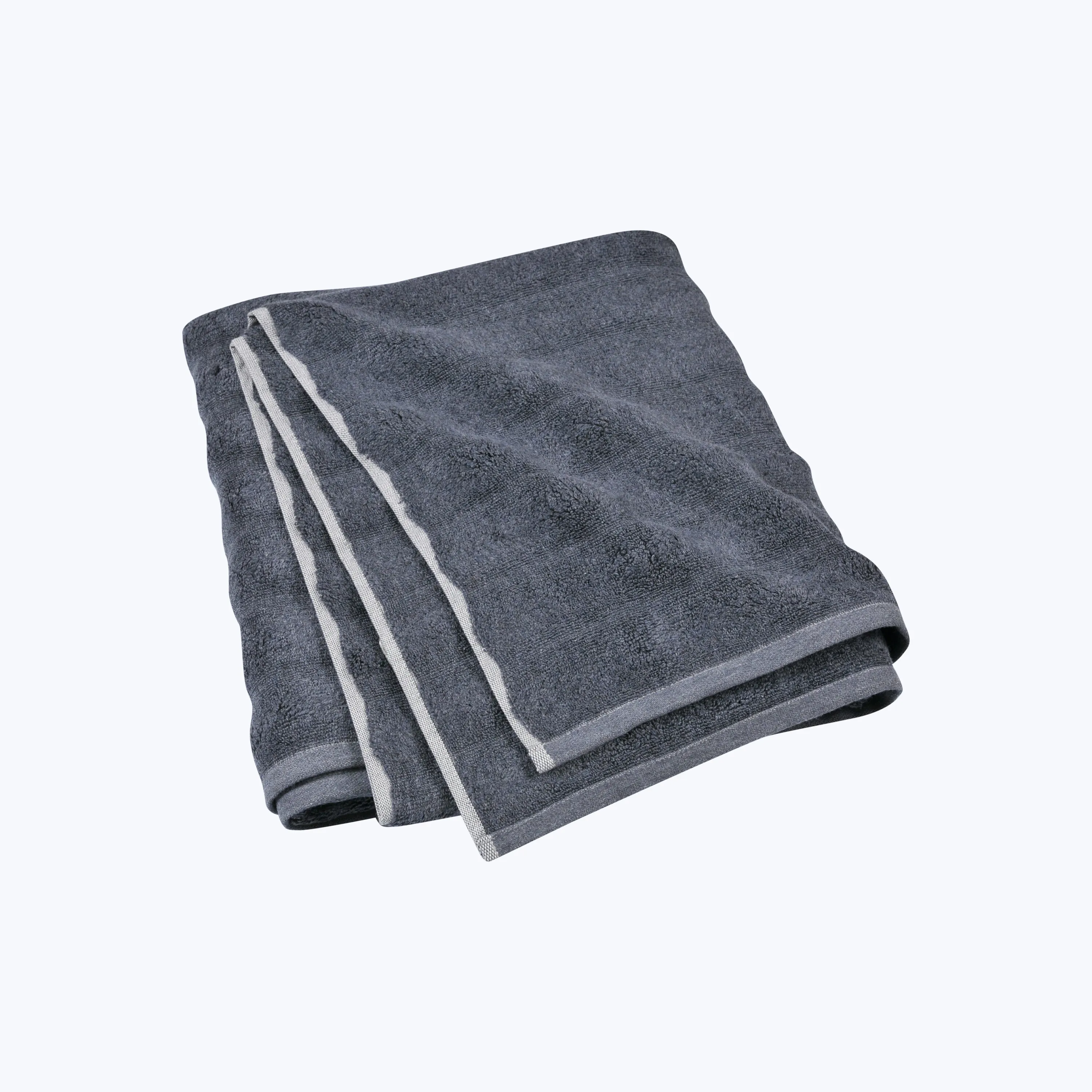 Ash Ribbed Bath Sheet