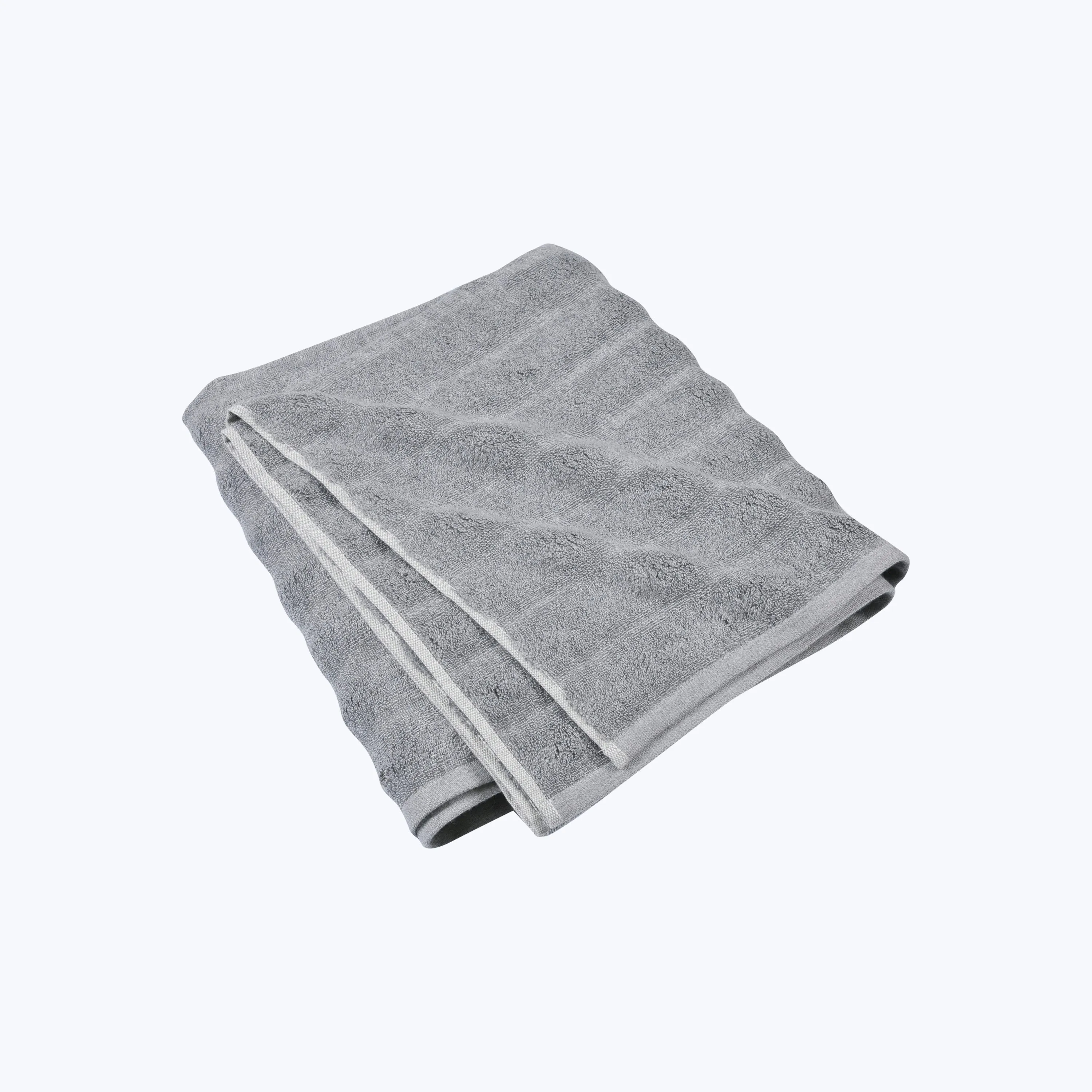 Ash Ribbed Bath Sheet