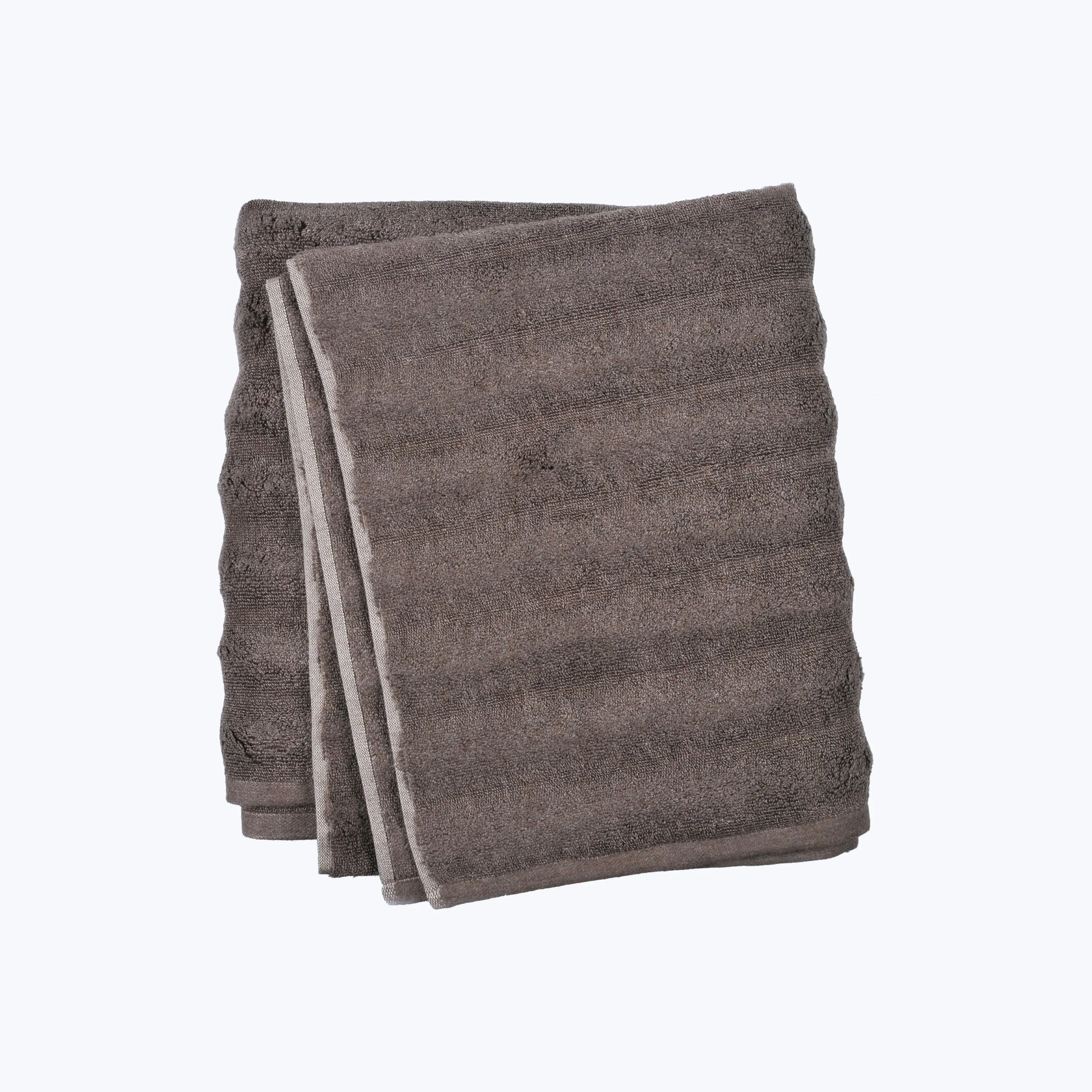Ash Ribbed Bath Sheet