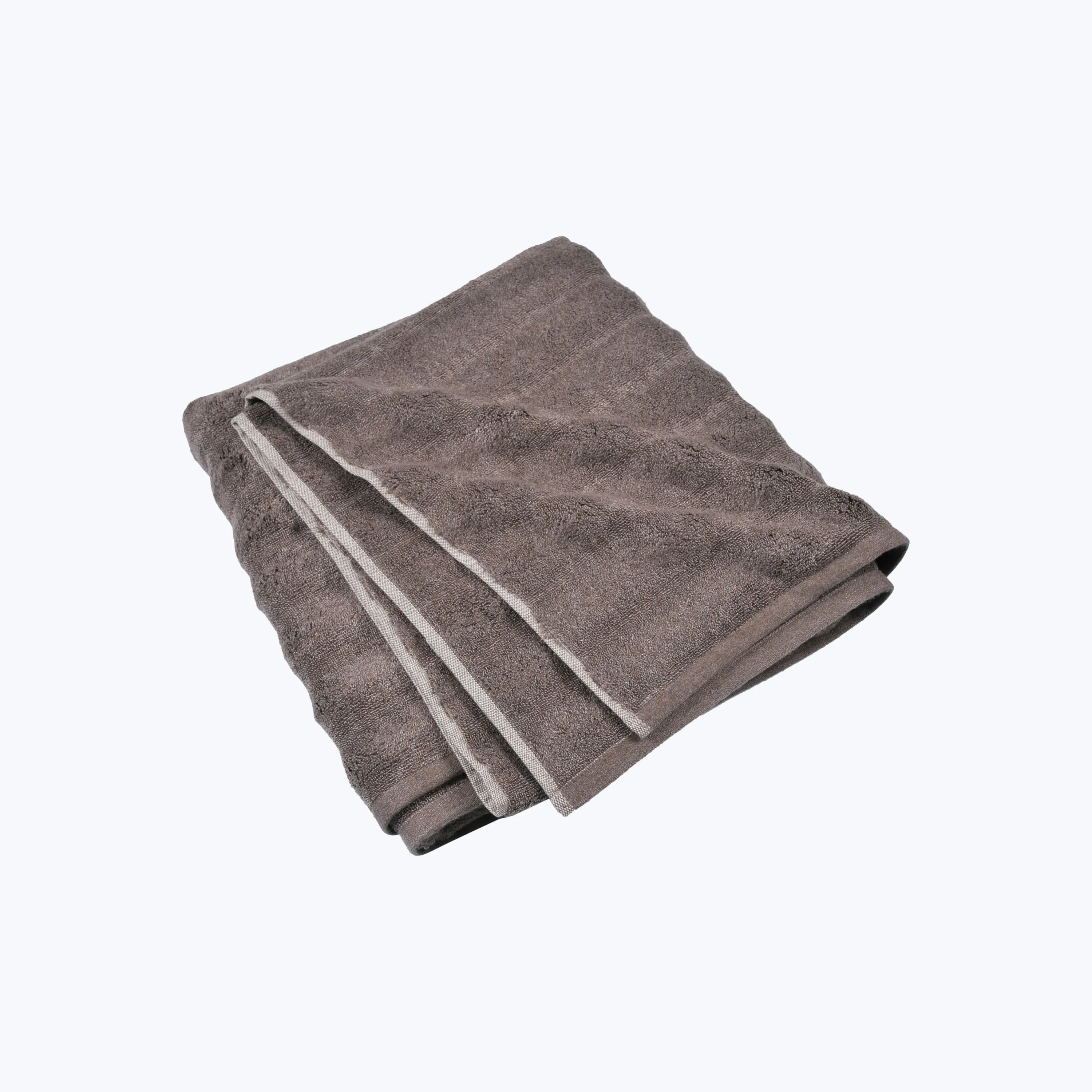 Ash Ribbed Bath Sheet