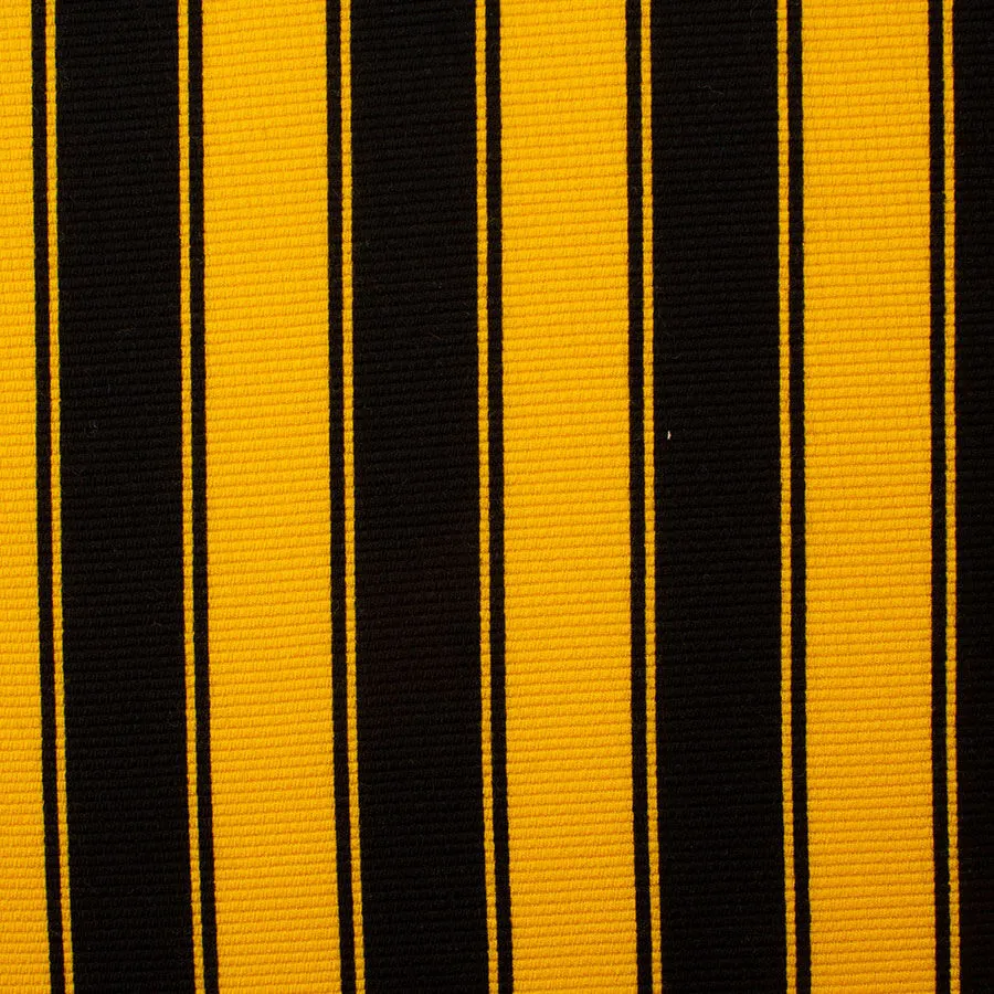 Black & Yellow Striped Pure Wool (A 1.40m Piece)