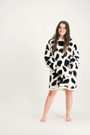 Bobums Slumpie Oversized Hoodie - Cow Madness