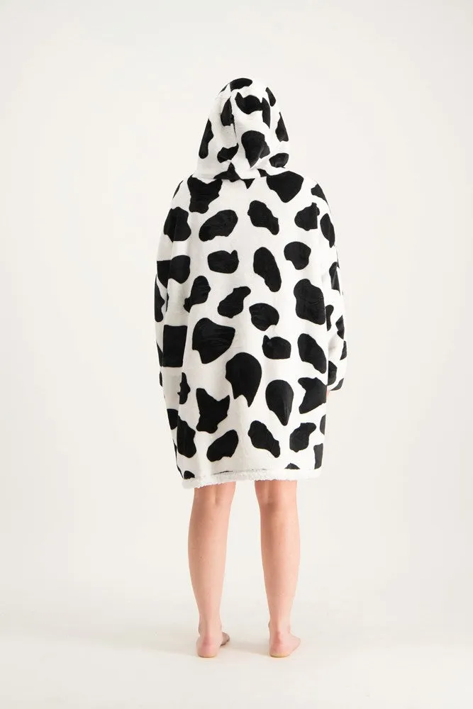 Bobums Slumpie Oversized Hoodie - Cow Madness