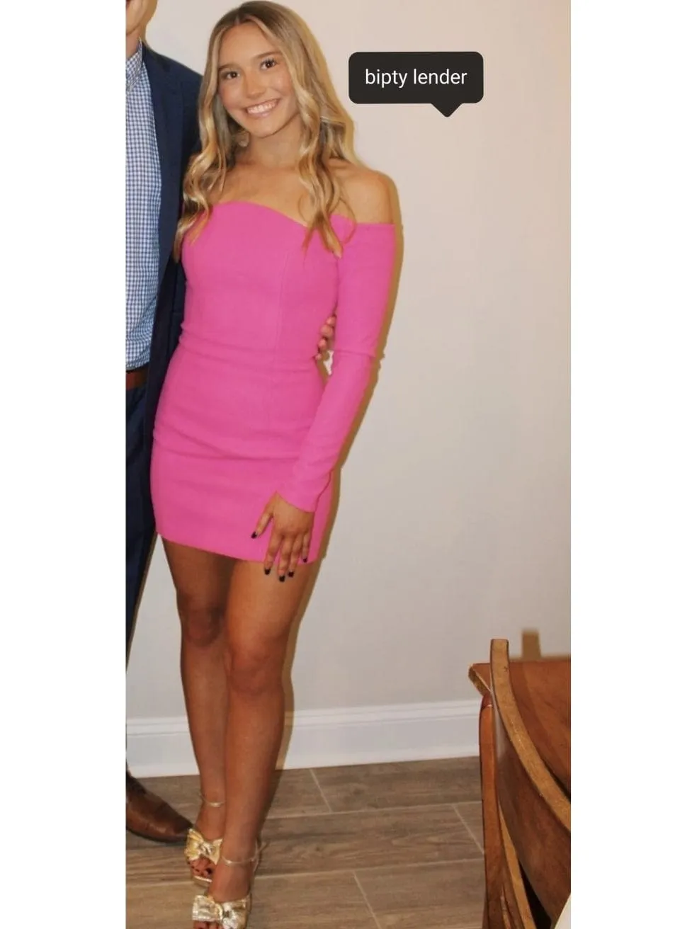 Bonita off-the-shoulder Minidress