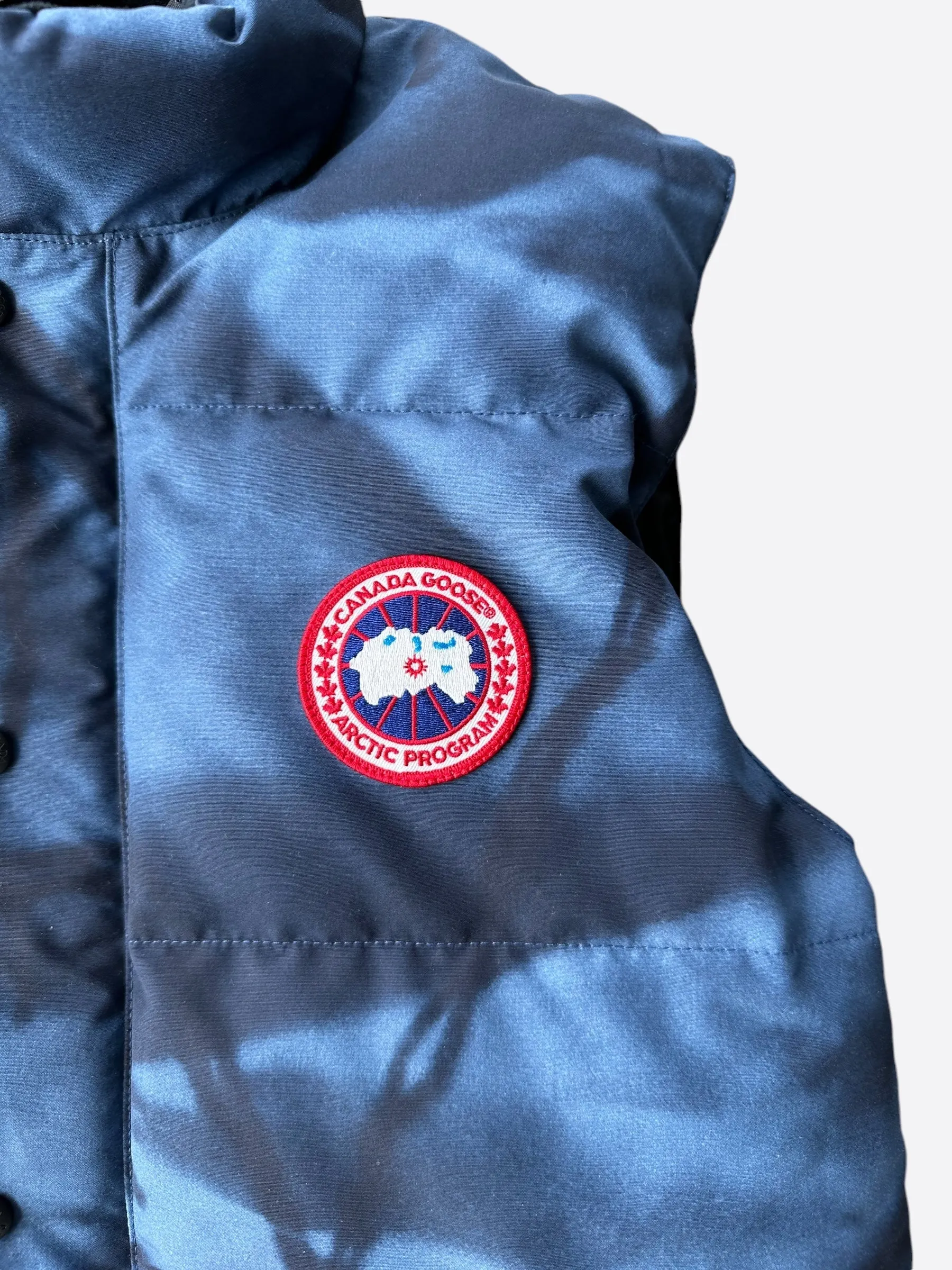 Canada Goose Blue Abstract Camo Freestyle Men's Vest