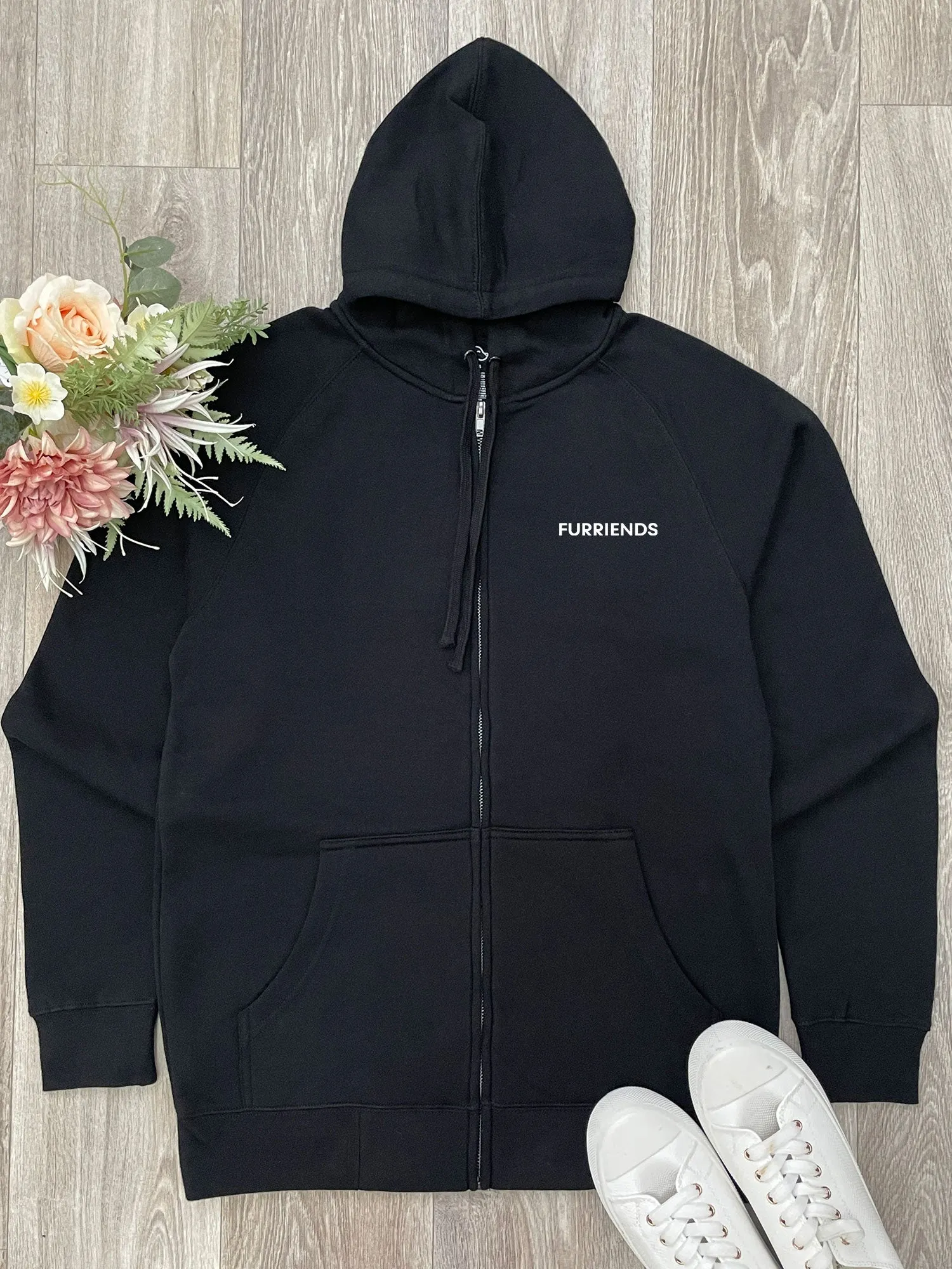 Cat Dad Definition Zip Front Hoodie