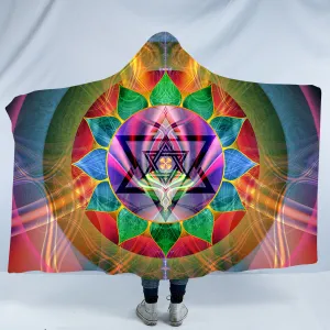 Chakra Blanket With Hood | Meditation Hooded Blanket | Sherpa Fleece | Ray Of Love