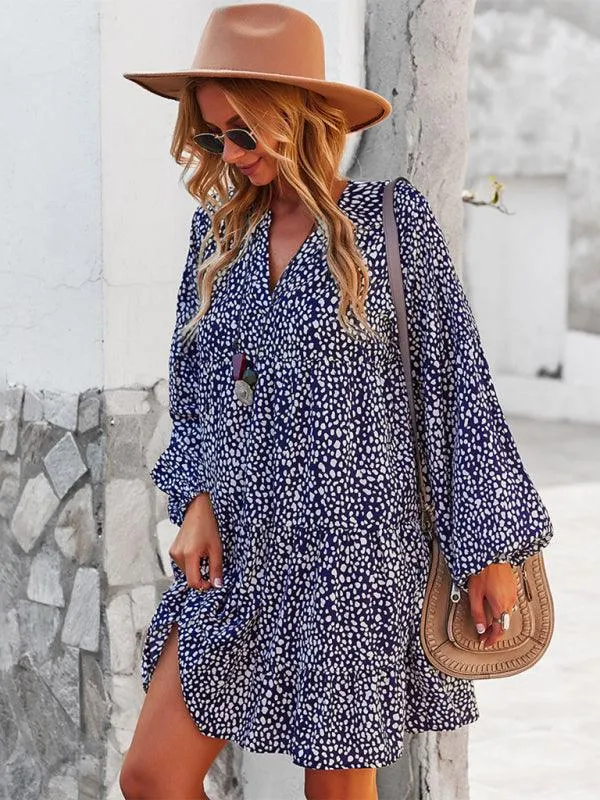 Chic Leopard Print Long Sleeve Dress - Perfect for Every Occasion