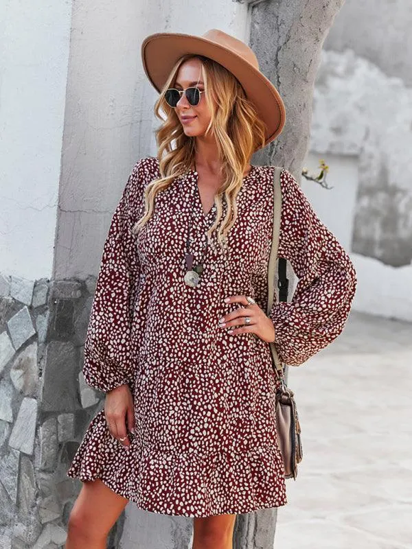 Chic Leopard Print Long Sleeve Dress - Perfect for Every Occasion