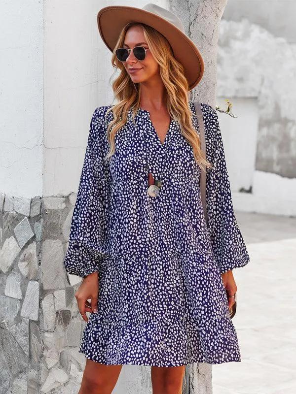 Chic Leopard Print Long Sleeve Dress - Perfect for Every Occasion