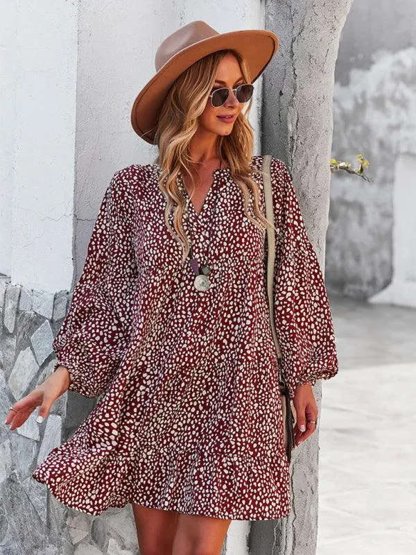 Chic Leopard Print Long Sleeve Dress - Perfect for Every Occasion