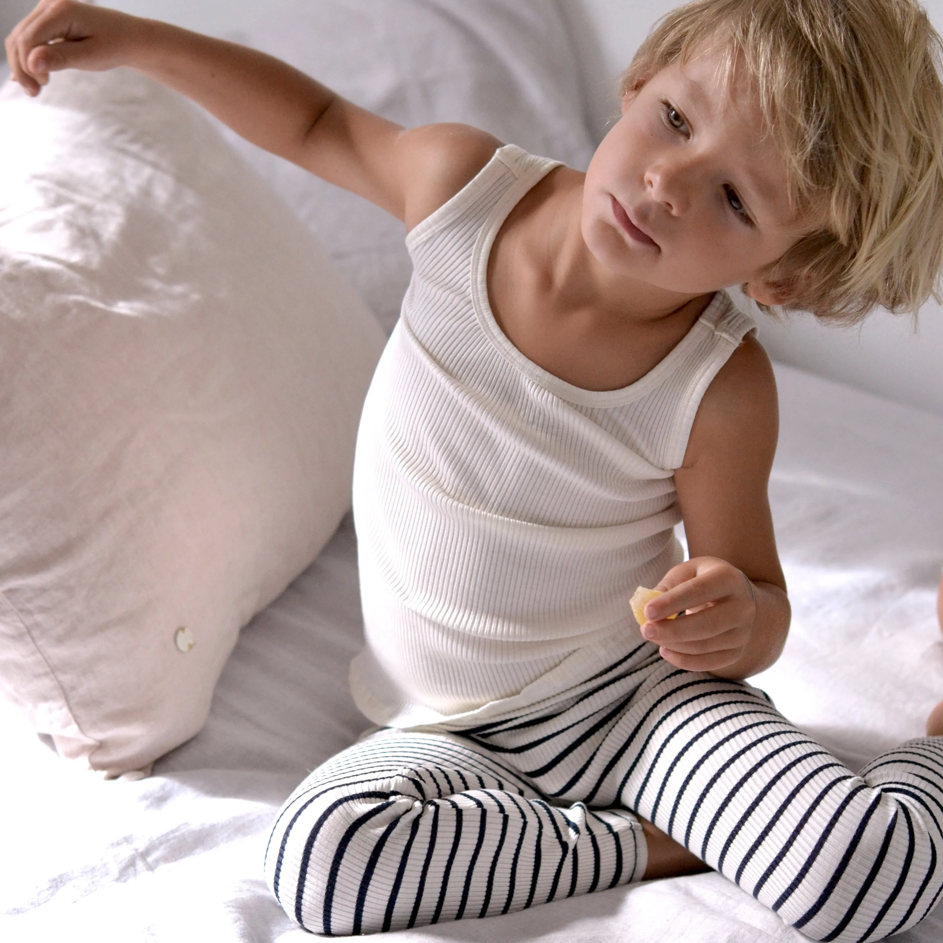 Cotton & Silk Bieber Leggings - Sailor - 0m-14y