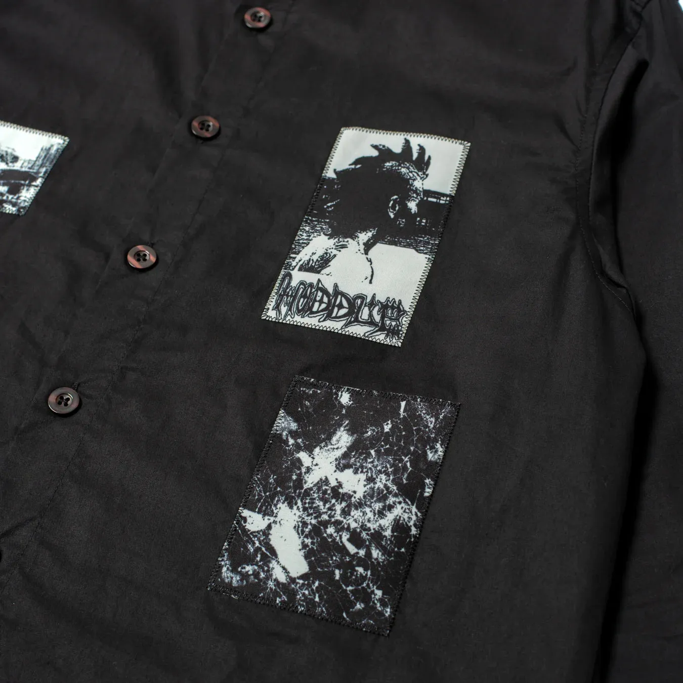 Hoddle Vision of Oxford Shirt Black