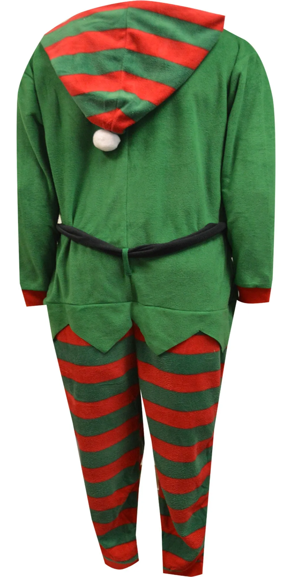 Jingle Bells Christmas Elf Hooded Onesie Pajama