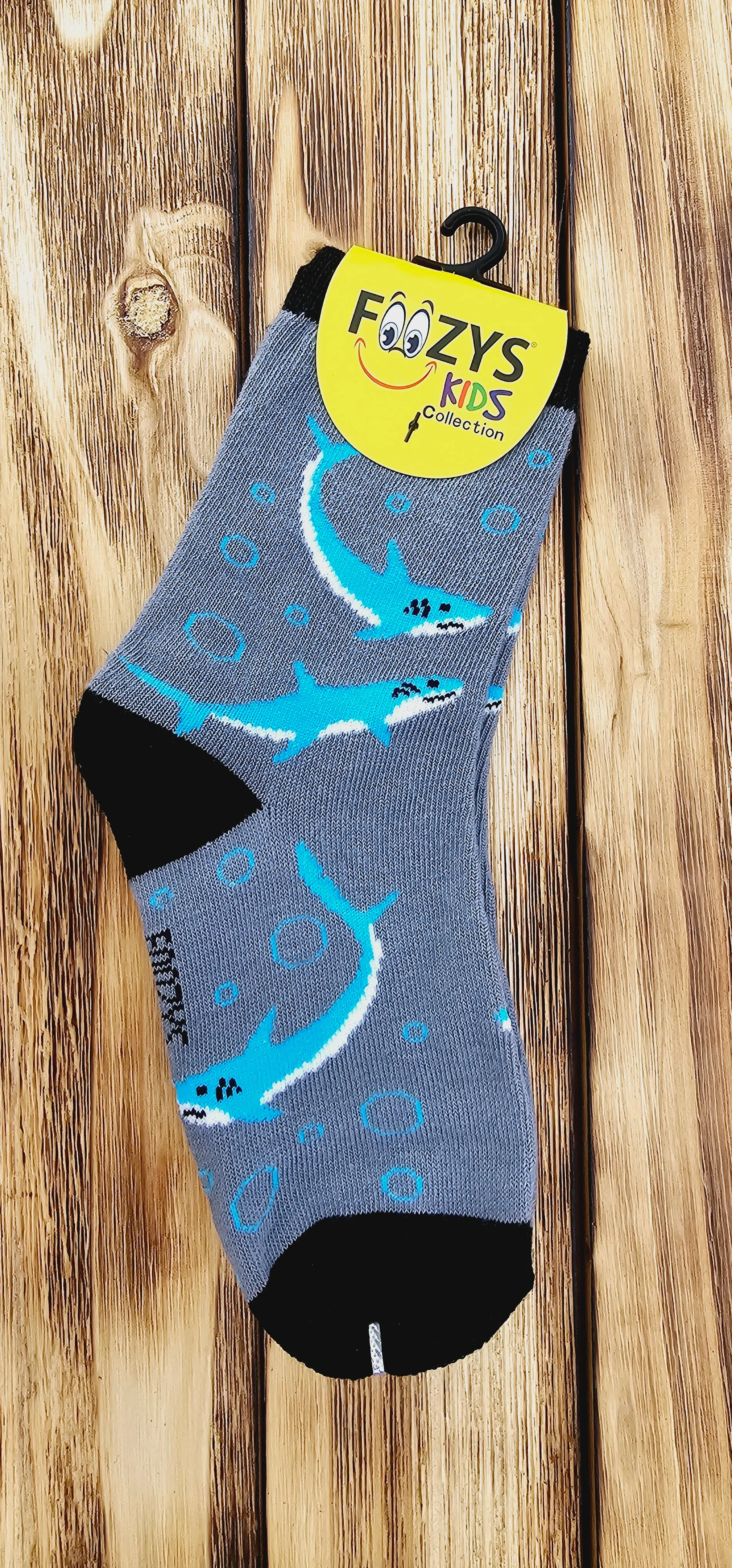 Kid's Foozys Socks - Sharks