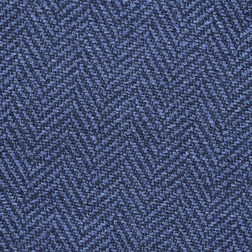 Light Blue Herringbone Merino Wool Jacket