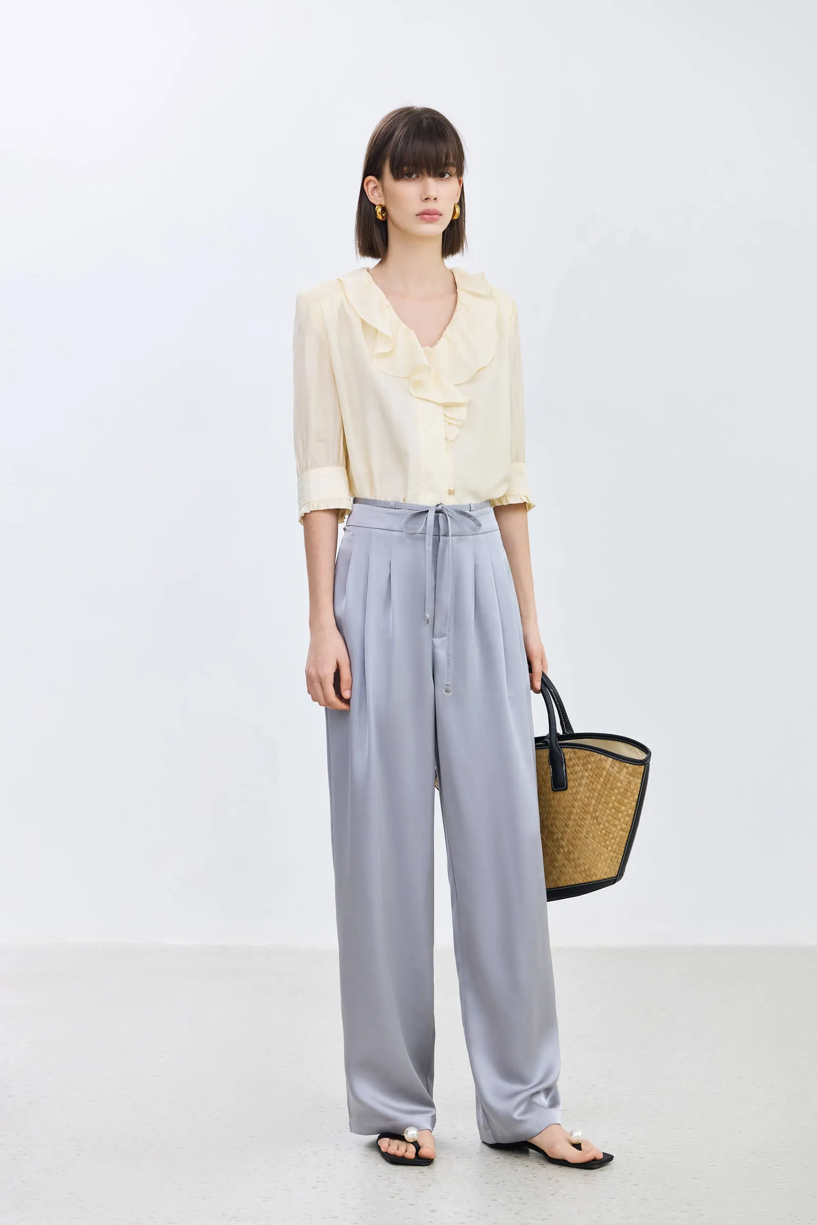 LILY Frilled Collar Shirt