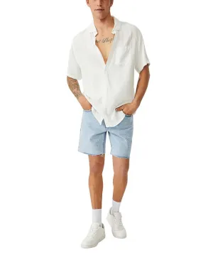 Men's Cuban short sleeve shirt COTTON ON, white