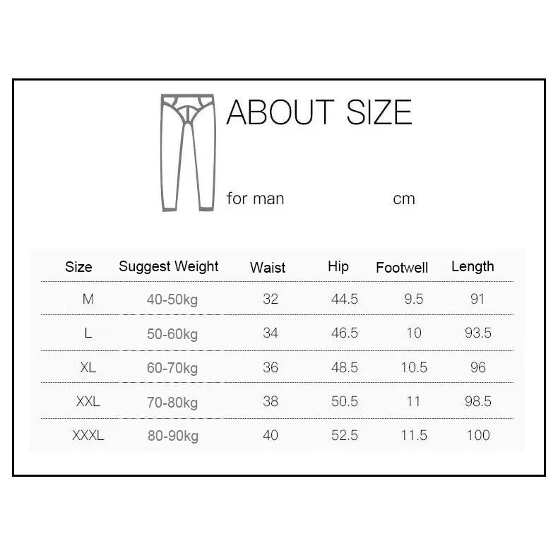 Men's Fleece Lined Leggings Thermal Long Johns Warm Base Layer Slim Pants