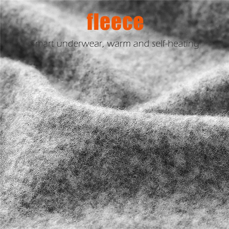 Men's Fleece Lined Leggings Thermal Long Johns Warm Base Layer Slim Pants