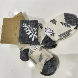 Merino My First Kiwi Toddler Socks - Fern Cuff