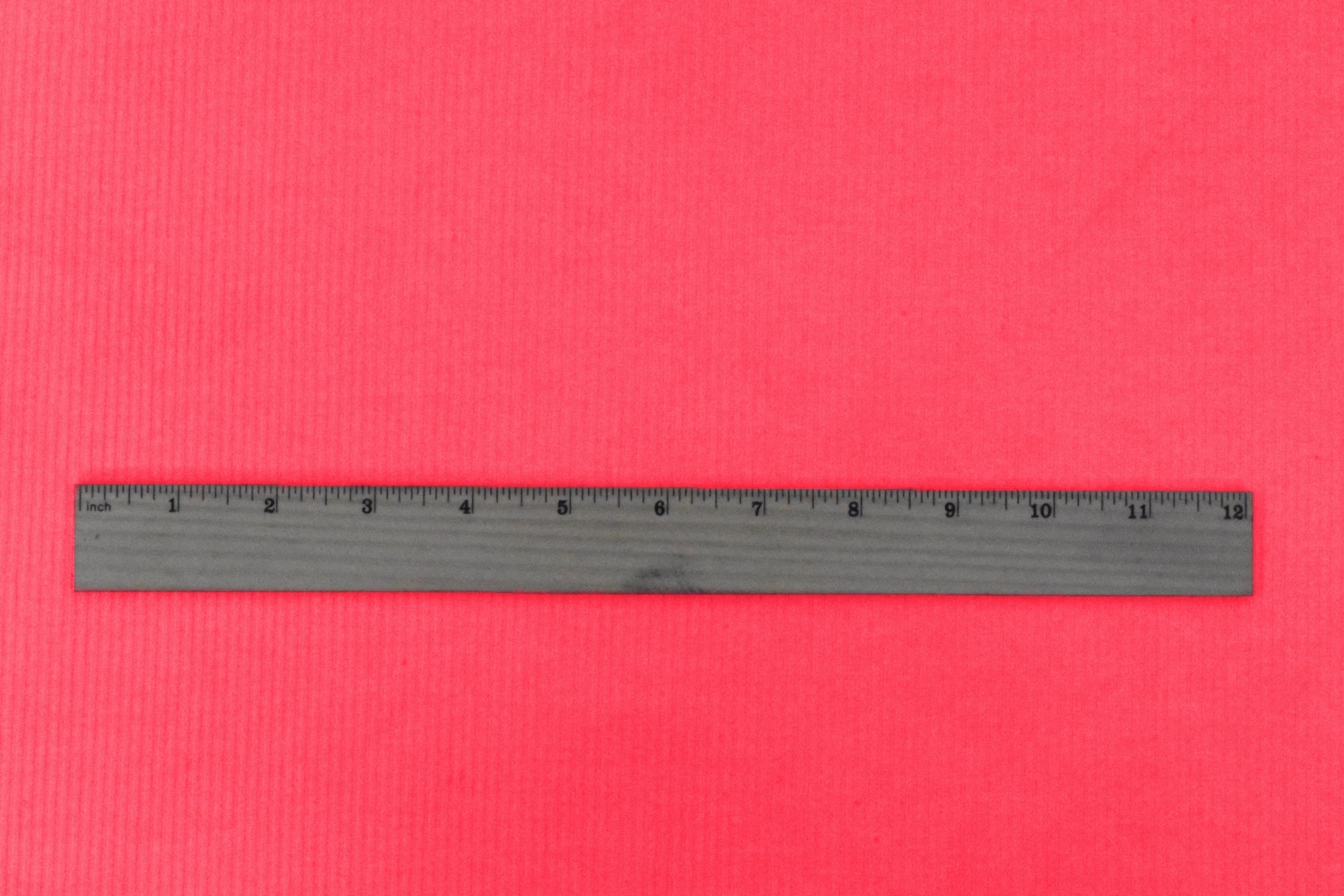 Neon Pink Solid Stretch Polyester 4X2 Rib Knit Fabric