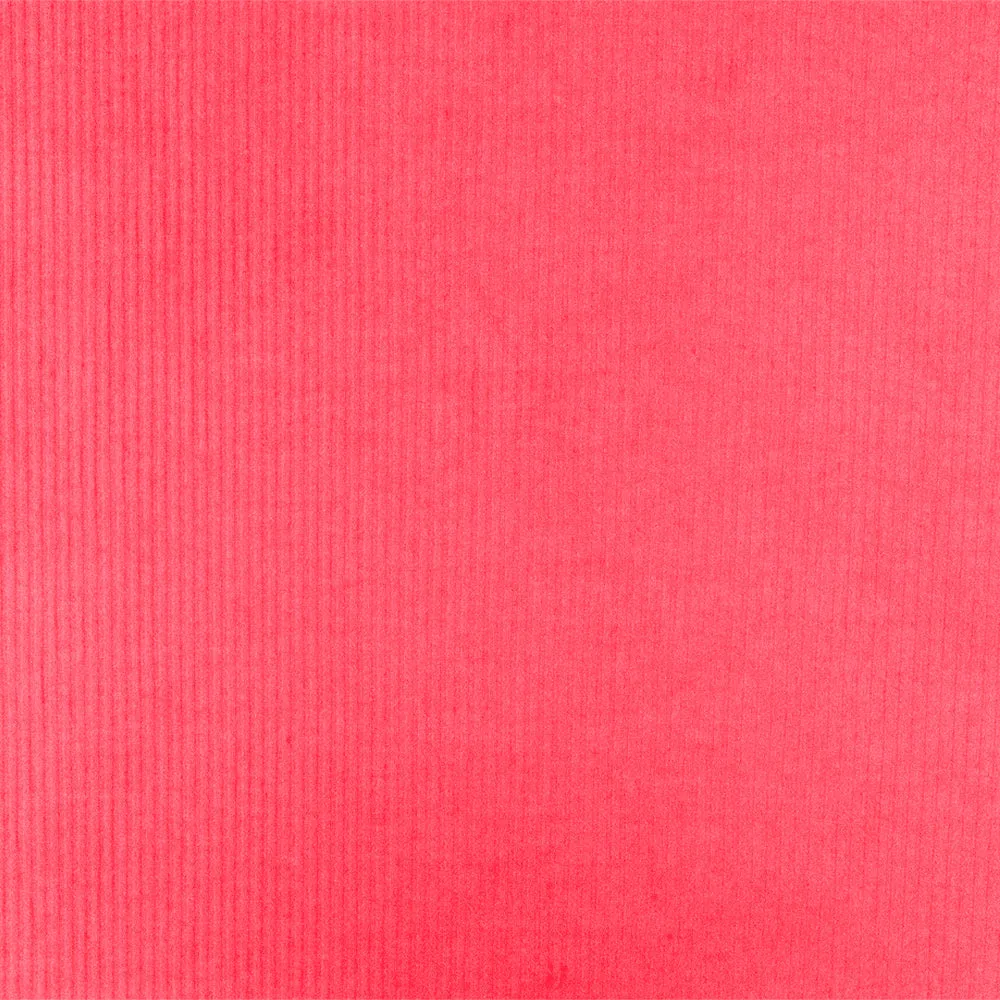 Neon Pink Solid Stretch Polyester 4X2 Rib Knit Fabric