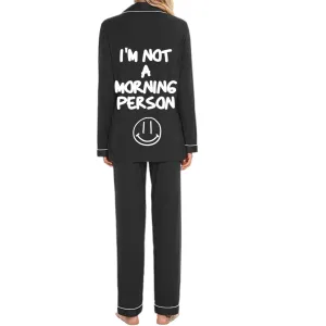 Not a Morning Person Pajama Set Bamboo L/S