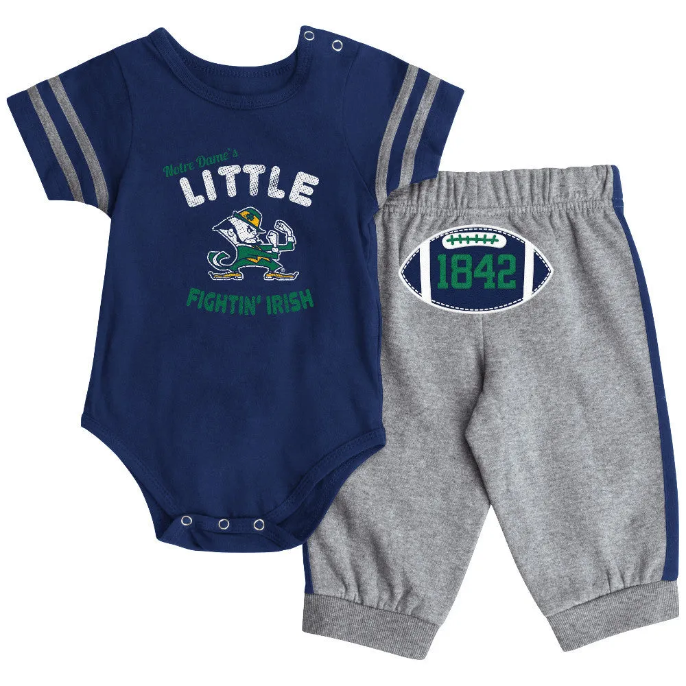 Notre Dame Short Sleeve Creeper & Pants Set