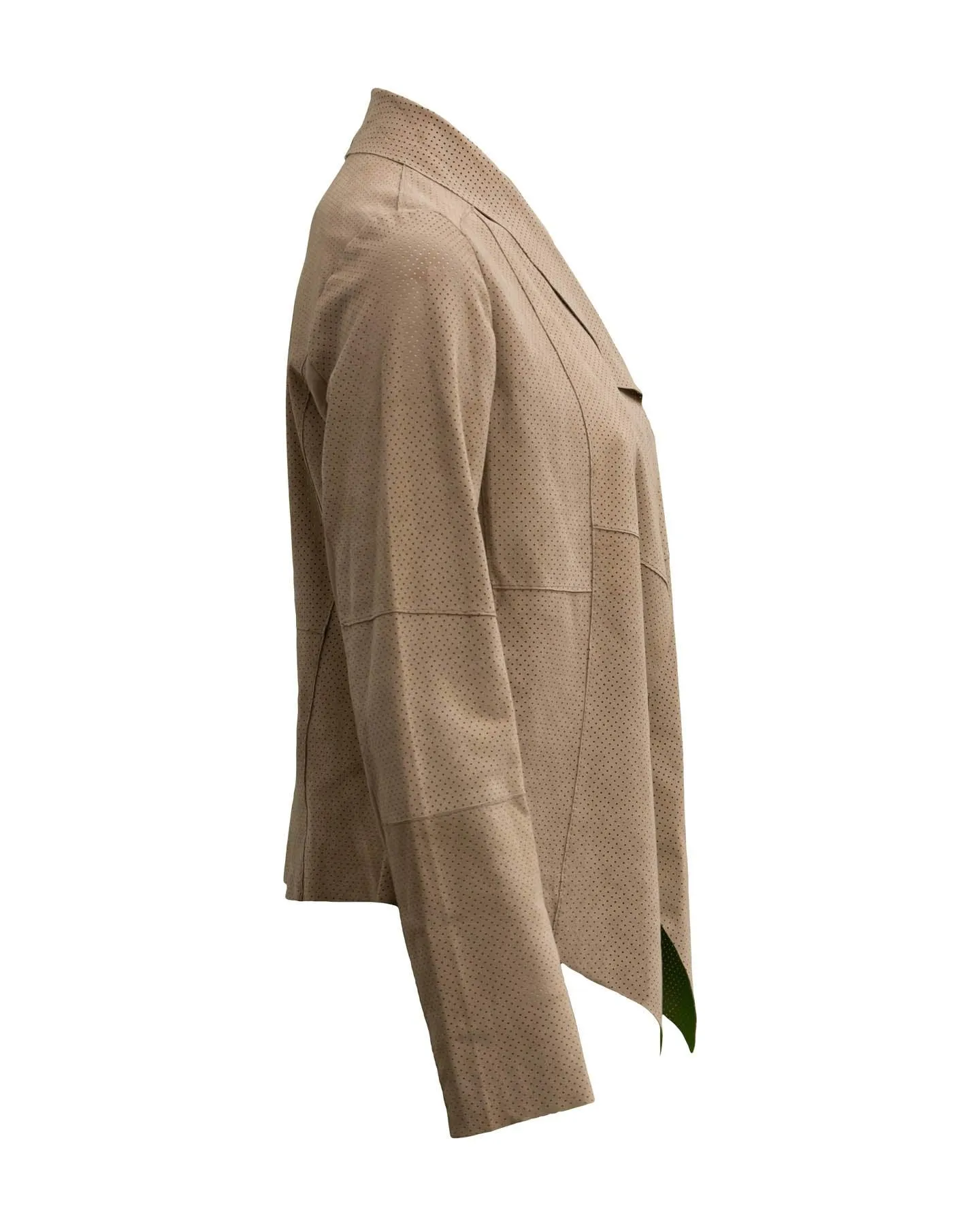 Perforated Suede Jacket