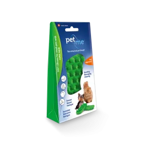 Pet Me Soft Silicone Green Brush