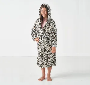 Plush Kids Bathrobe Range Leopard