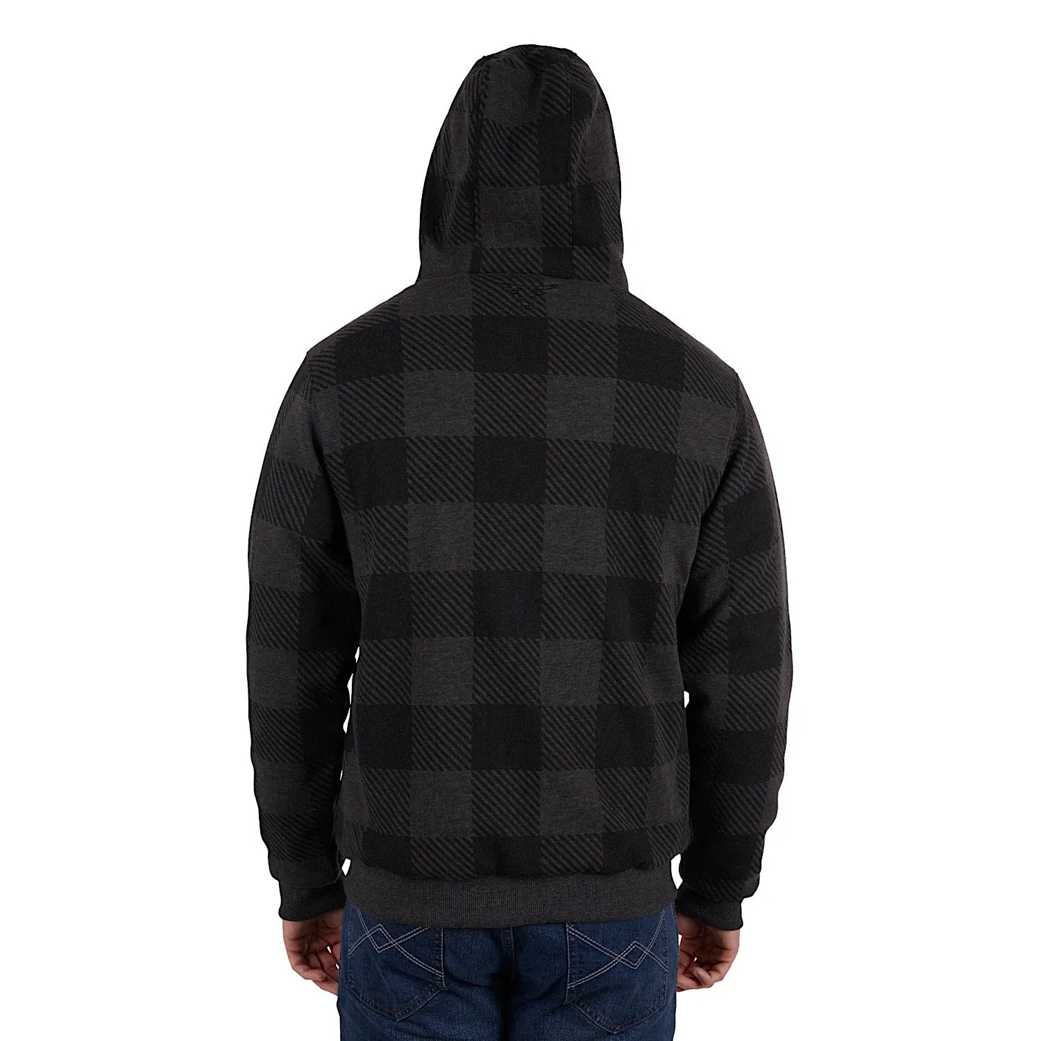 Pure Western Mens Tonkins Zip Through Hoodie Charcoal Marle