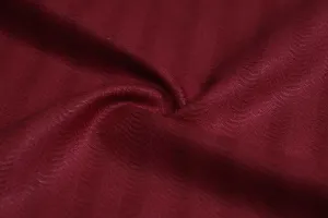 Red Chevron Textured Tussar Cotton Slub Fabric