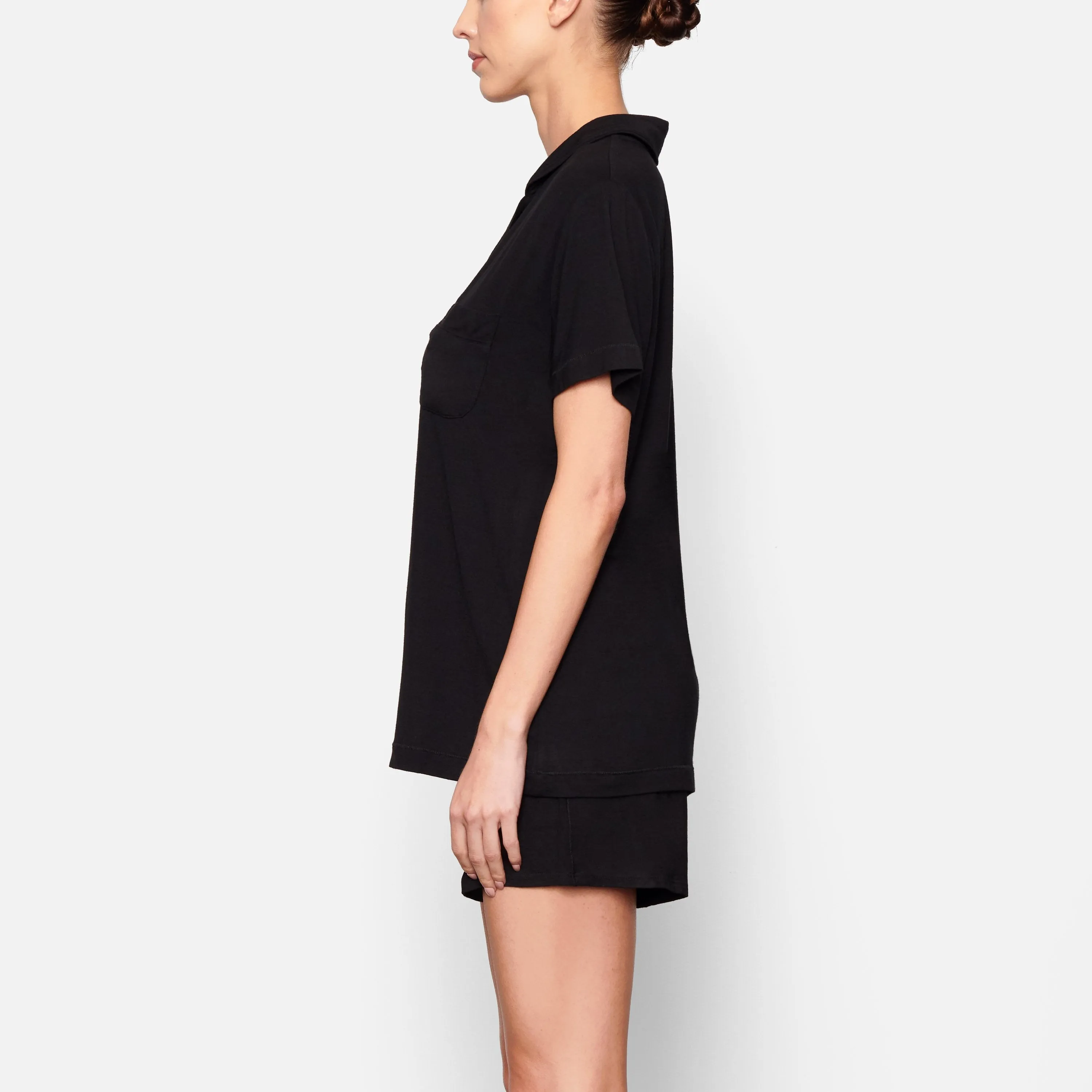 SLEEP SHORT SLEEVE SET | ONYX