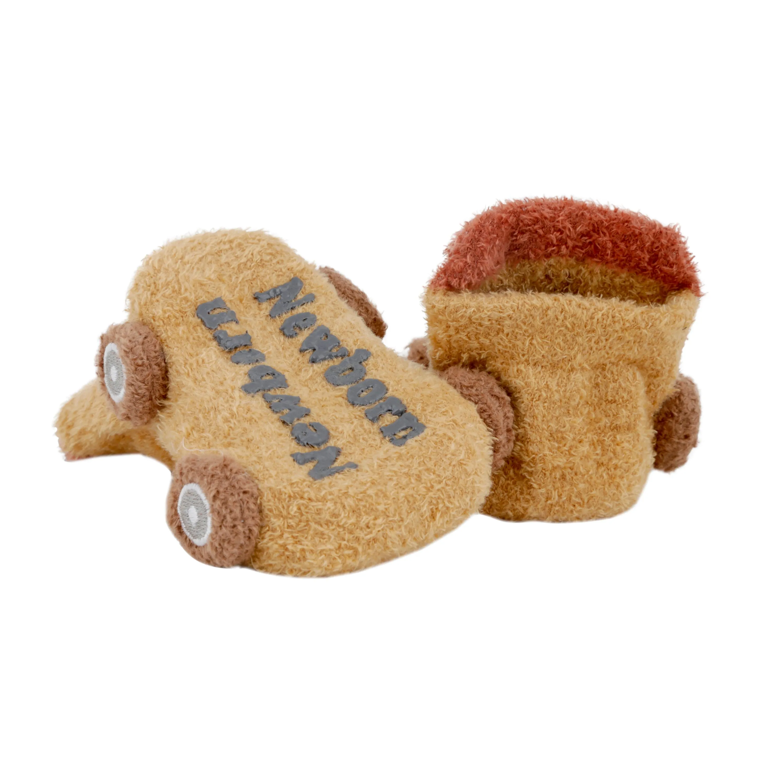 Socks On Wheels Grey And Beige 2 Pk
