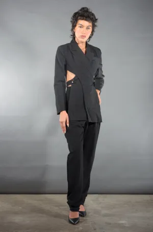 Tear You Apart Cross Split Zoot Jacket | Marigold Shadows