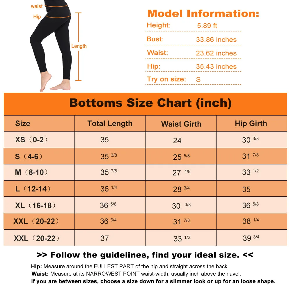 Thin Thermal Pants for Women Fleece LinedLeggings Underwear Soft Bottoms