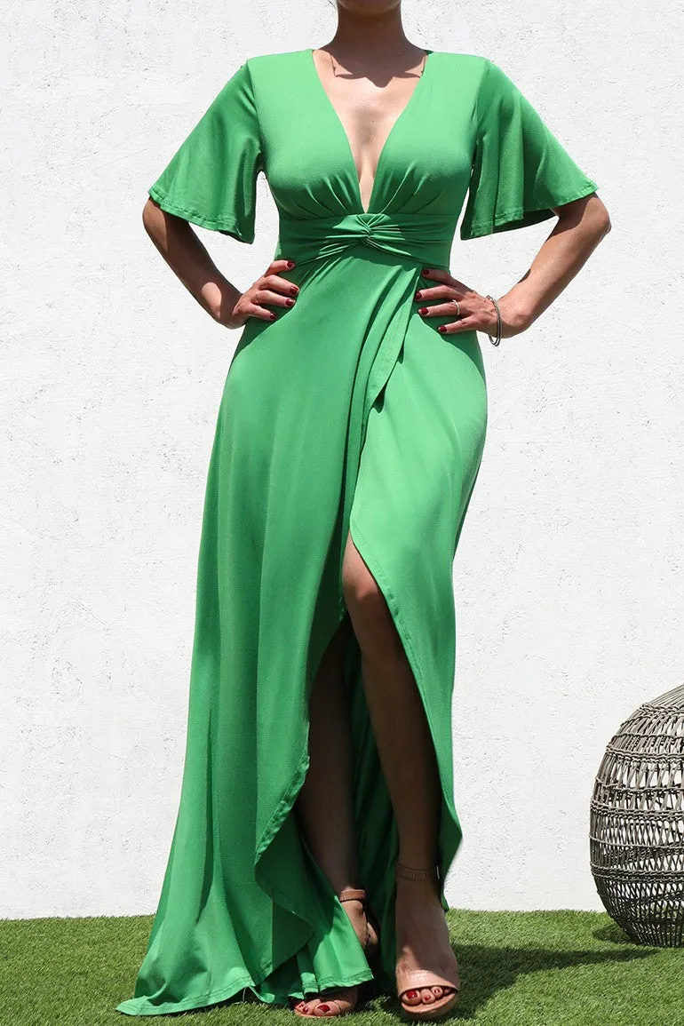Twist Front Maxi Dress