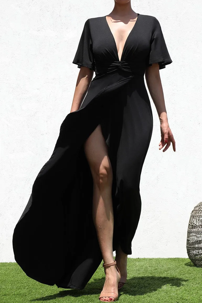 Twist Front Maxi Dress