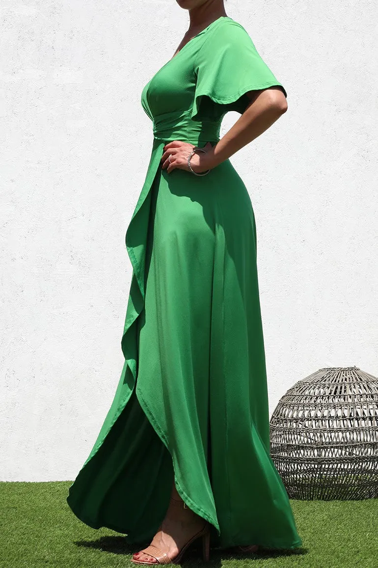 Twist Front Maxi Dress