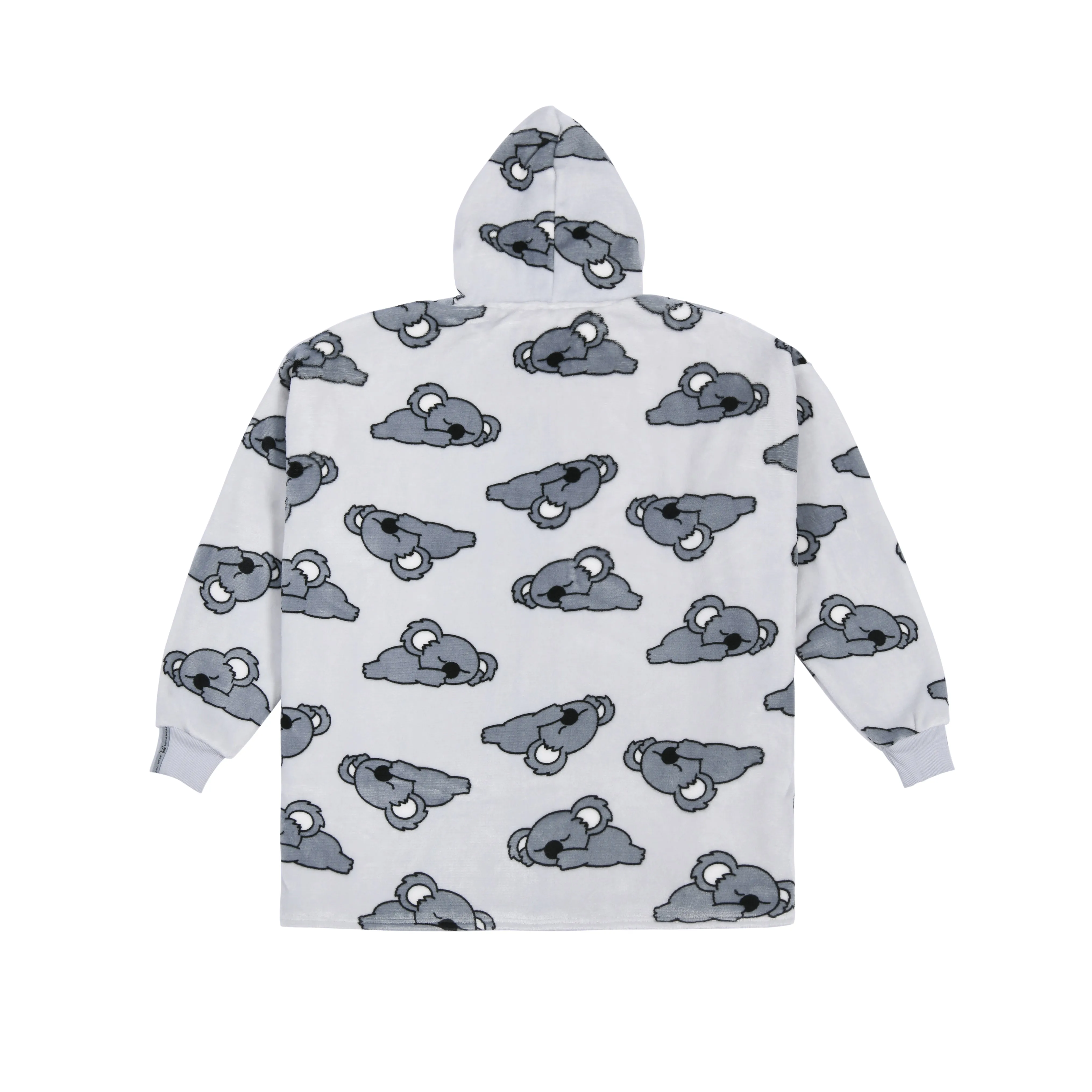 UGGOWEAR Giant Hoodie Bearly Awake Kids Light Grey Sizes 12-14