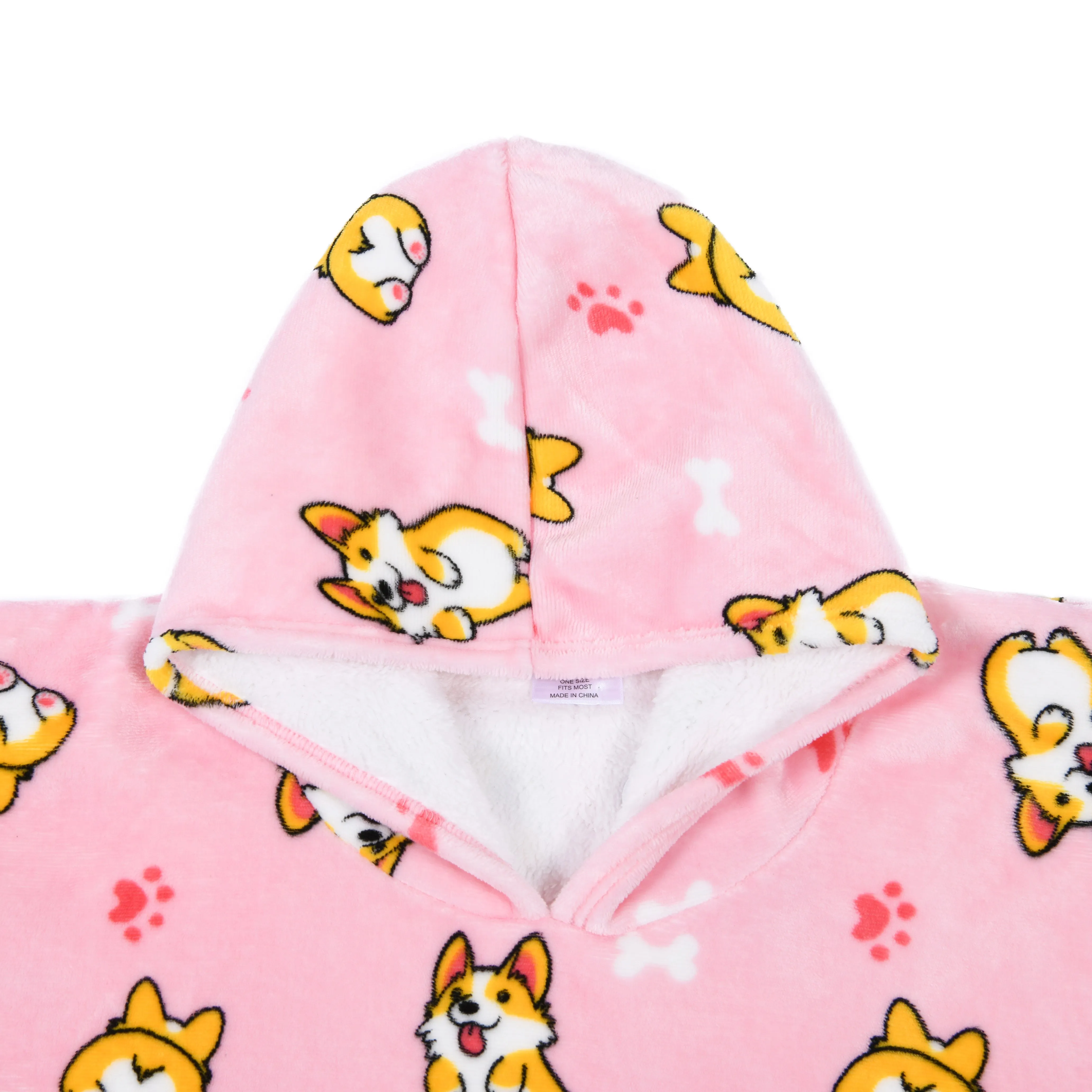 UGGOWEAR Giant Hoodie Corgilicious Adult Pink