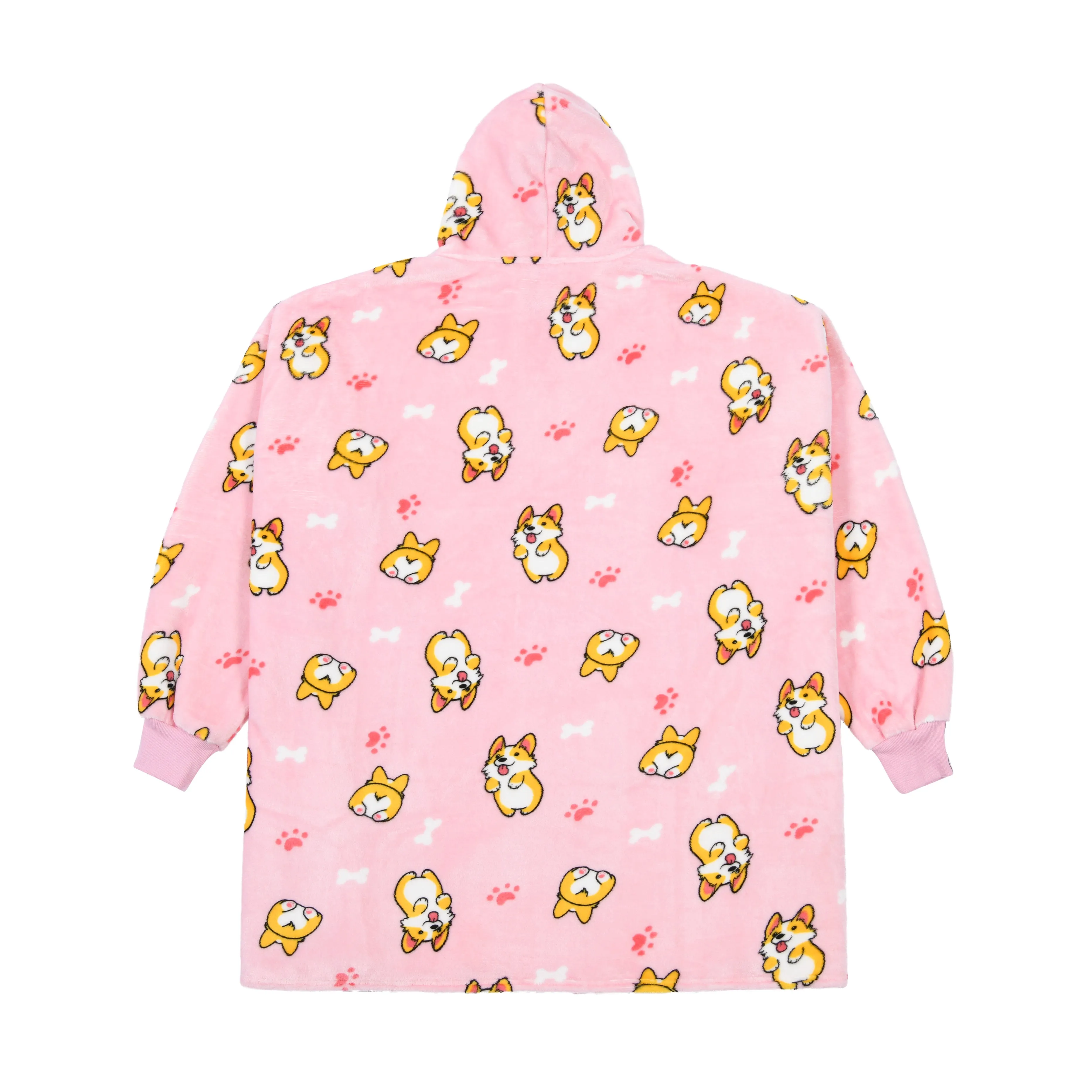 UGGOWEAR Giant Hoodie Corgilicious Adult Pink