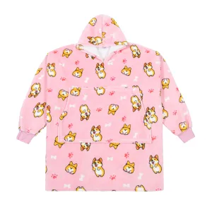 UGGOWEAR Giant Hoodie Corgilicious Adult Pink