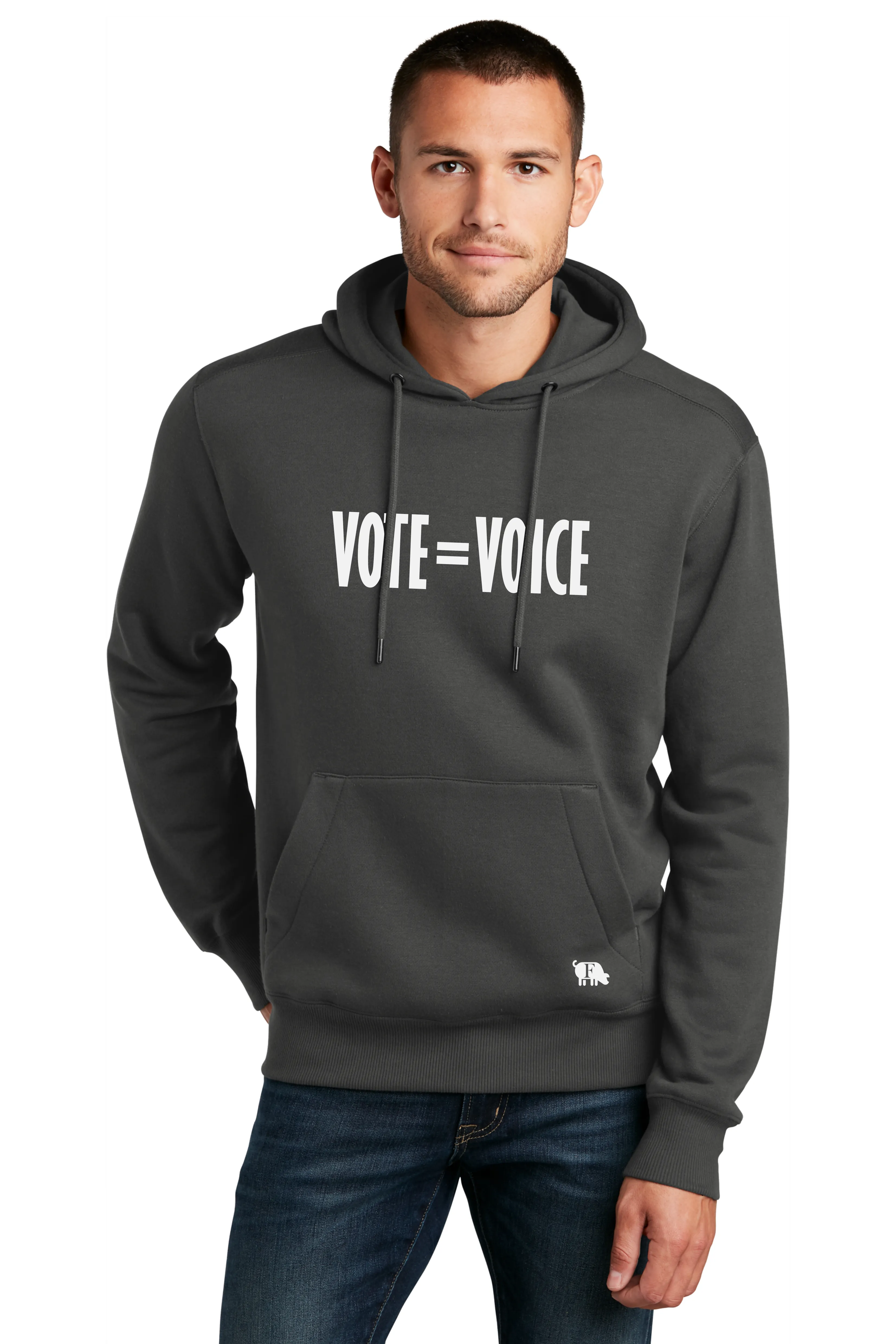 Vote Equals Voice All Seasons Hoodie Adult