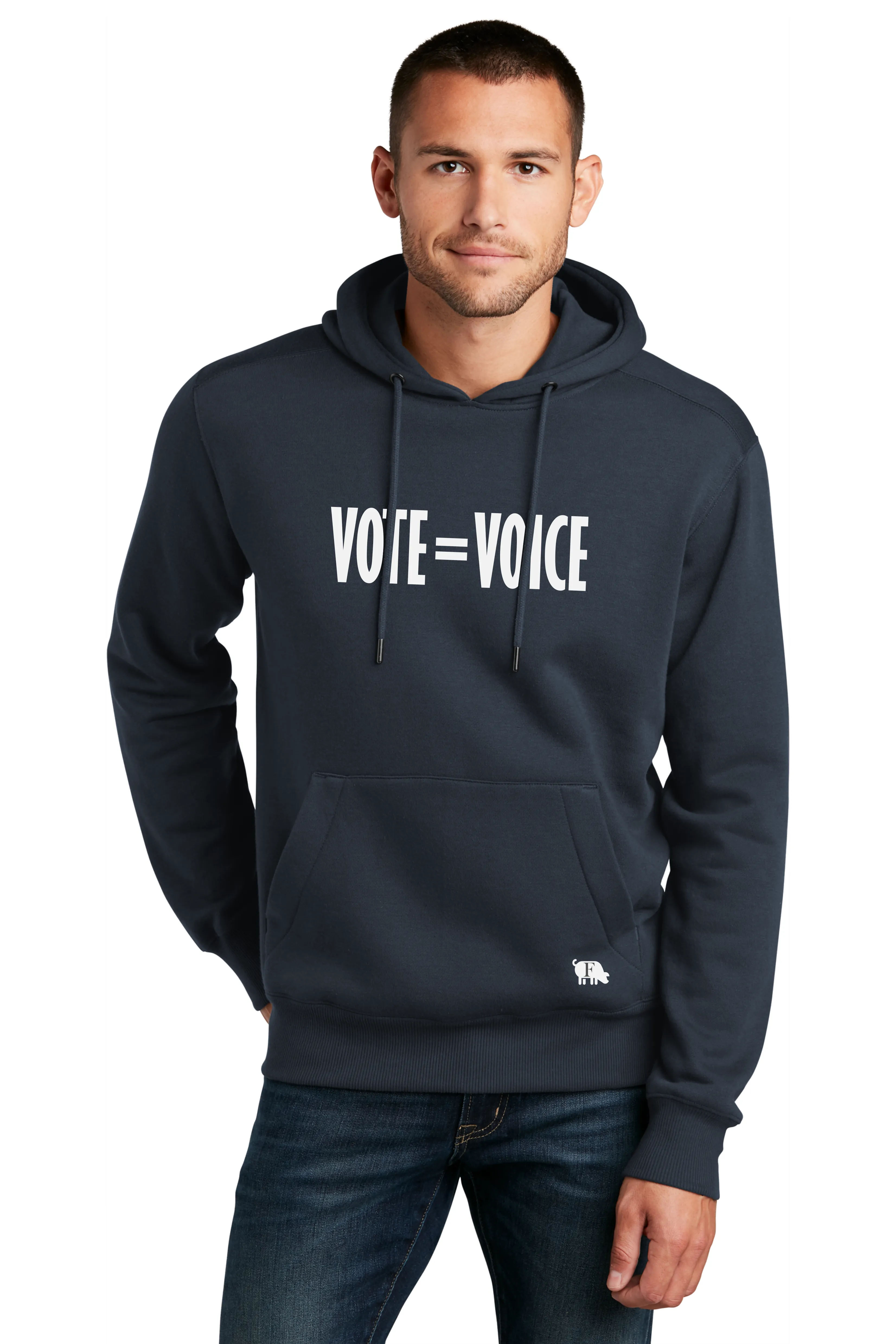 Vote Equals Voice All Seasons Hoodie Adult
