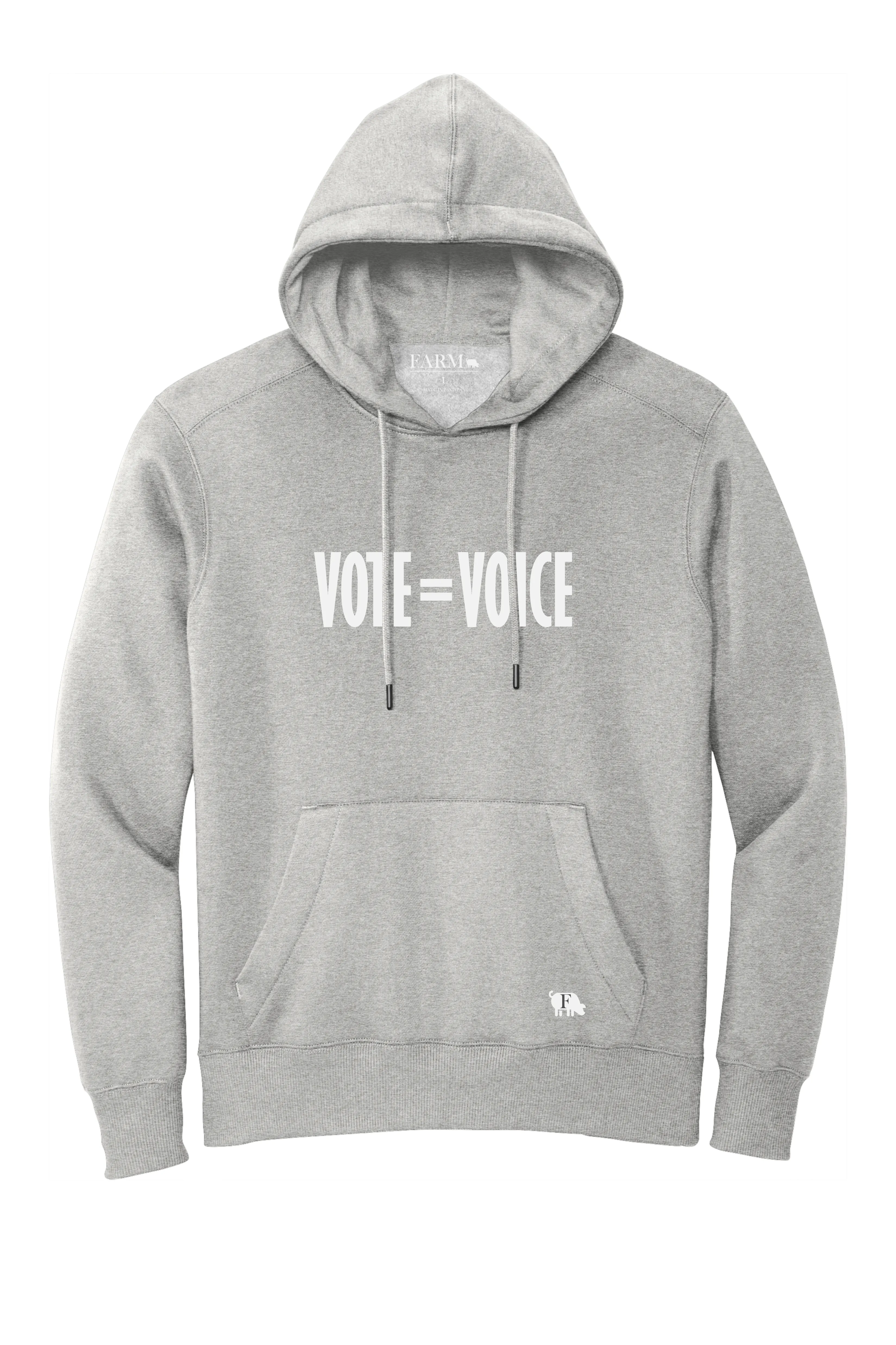 Vote Equals Voice All Seasons Hoodie Adult